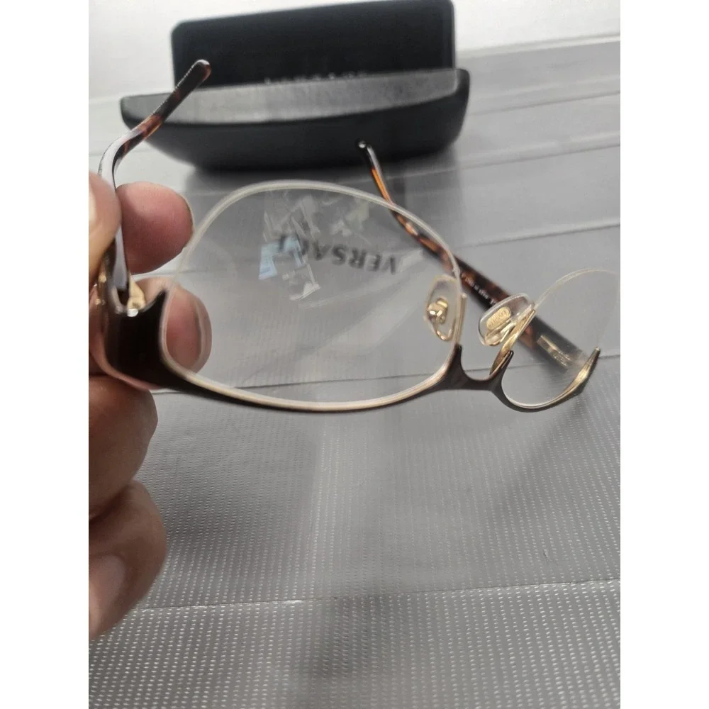 VERSACE MOD.1222 1344 Italy Dark Brown/Tortoise Eyeglasses Frame 53-17-140